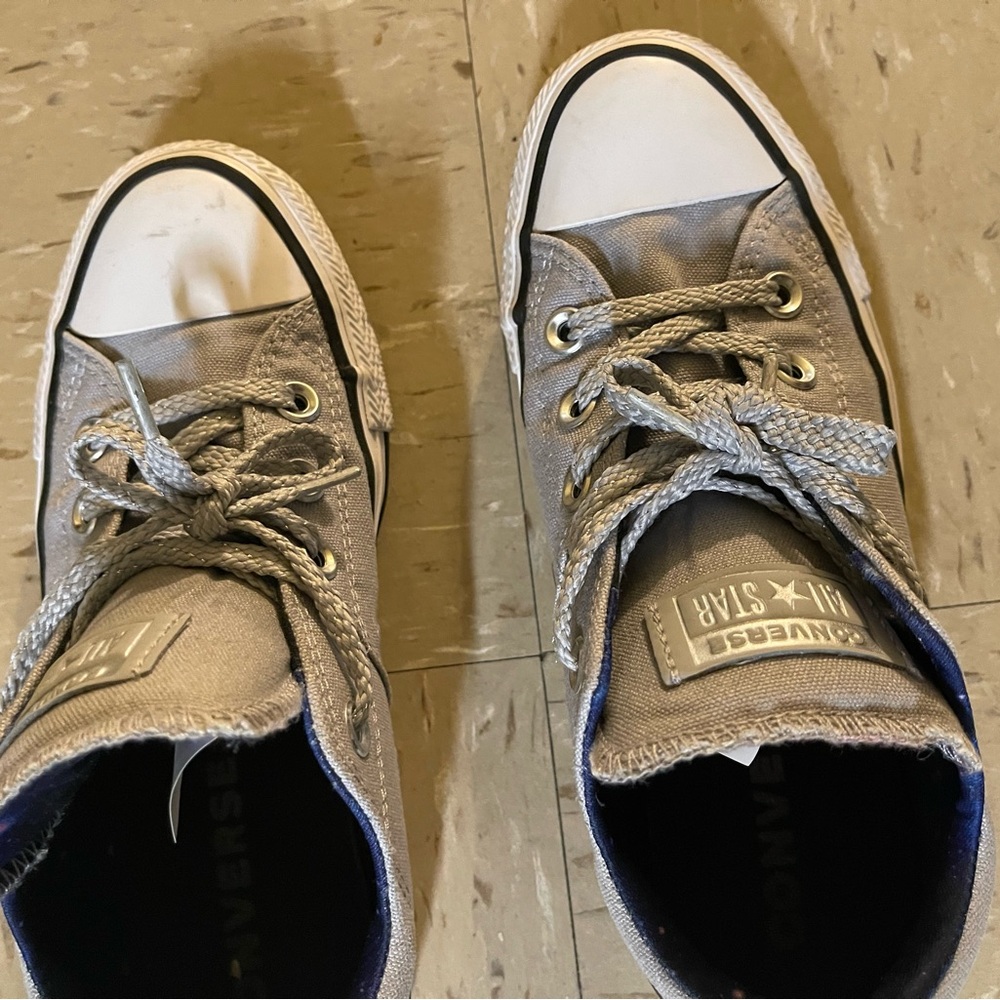 Converse Kids' Gray Canvas Sneakers
